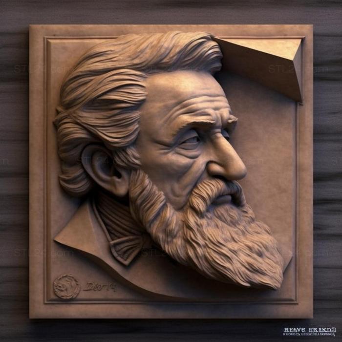 Знаменитости (Giuseppe Verdi 3, 3DFMS_7678) 3D модель для ЧПУ станка